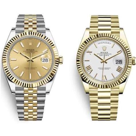 rolex vintage in oro day just|rolex datejust vs date.